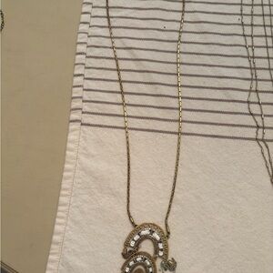 Gold and Silver Pendant Necklace